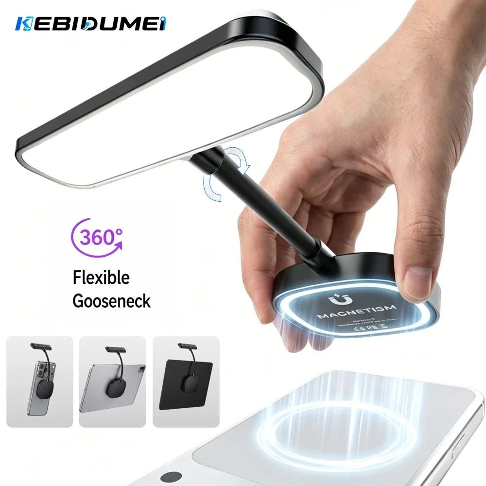 Magnetic Flexible LED Selfie Fill Light – Dimmable 3 Color Temps LED Selfie Fill Light Babs