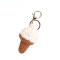 Cute Knit Keychain Charms – Handmade Burger & Ice Cream Pendants Knit Keychain Charm Babs Style B