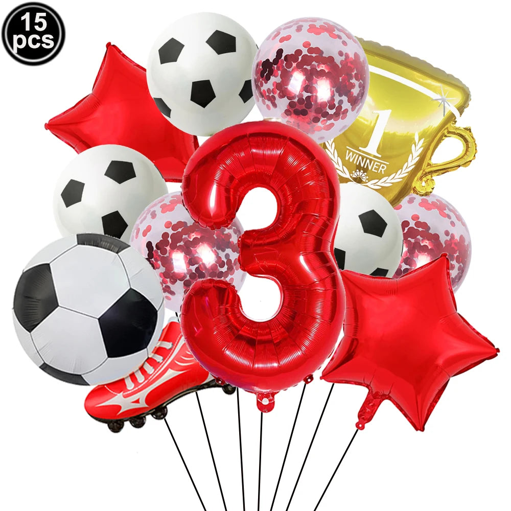 32" Soccer Ball Foil Balloon Set – Kids Birthday Party Decor
