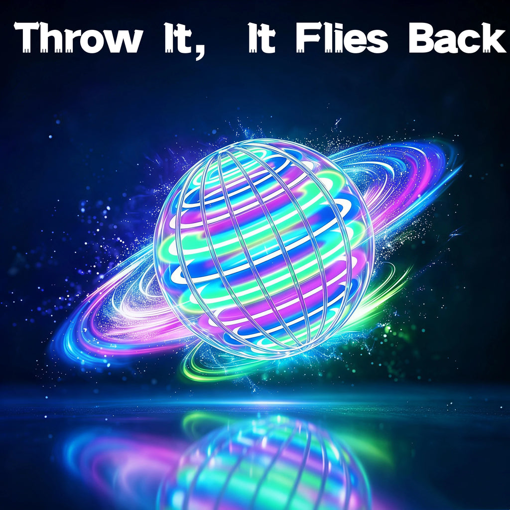 Magic UFO Flying Ball LED Spinning Outdoor Toy – Fun Gift LED Flying Spinner Toy Babs
