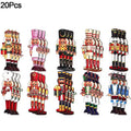 20Pcs Wooden Nutcracker Soldier Christmas Tree Ornaments Christmas Tree Ornaments Babs 20pcs