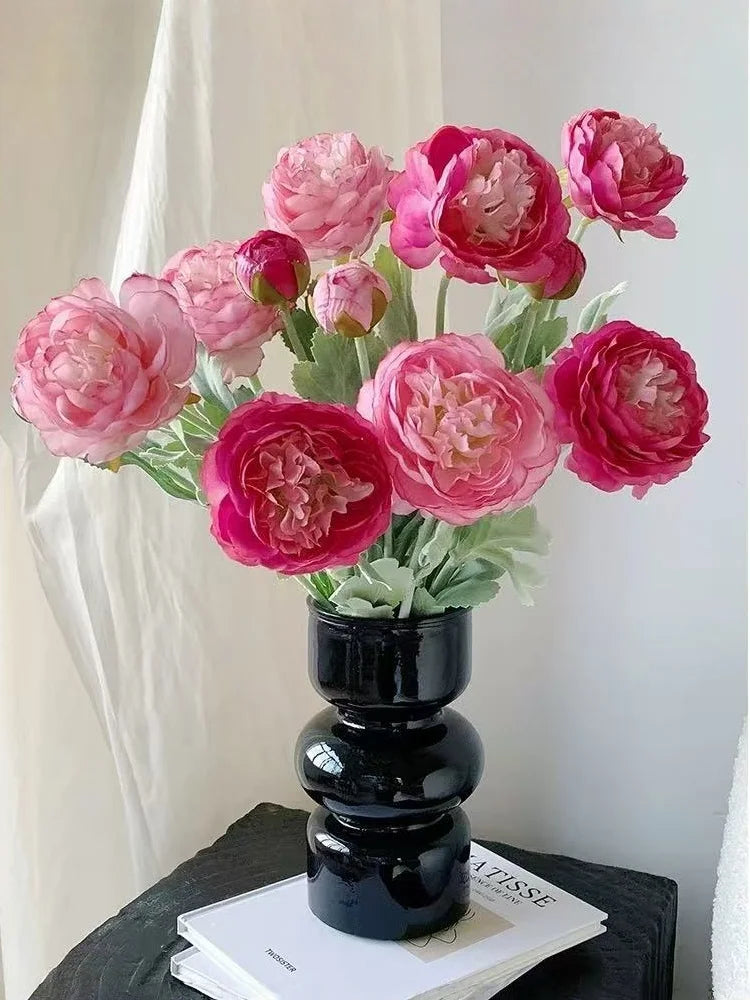 3-Head Artificial Silk Peony Bouquet – Wedding & Home Decor Artificial Flower Bouquet Babs