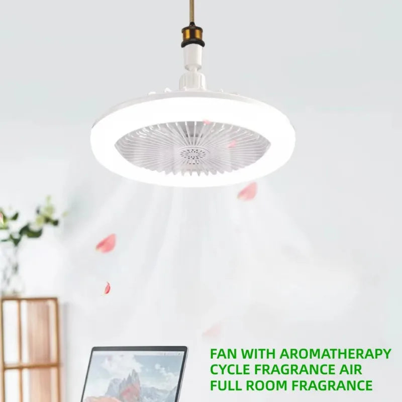 LED Aromatherapy Ceiling Fan with Color Strip & Remote Control LED Ceiling Fan Babs