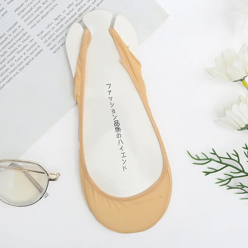 Women's Invisible No-Slip Liner Socks – Ice Silk Low Cut Invisible Liner Socks Babs Skin-1Pair One Size
