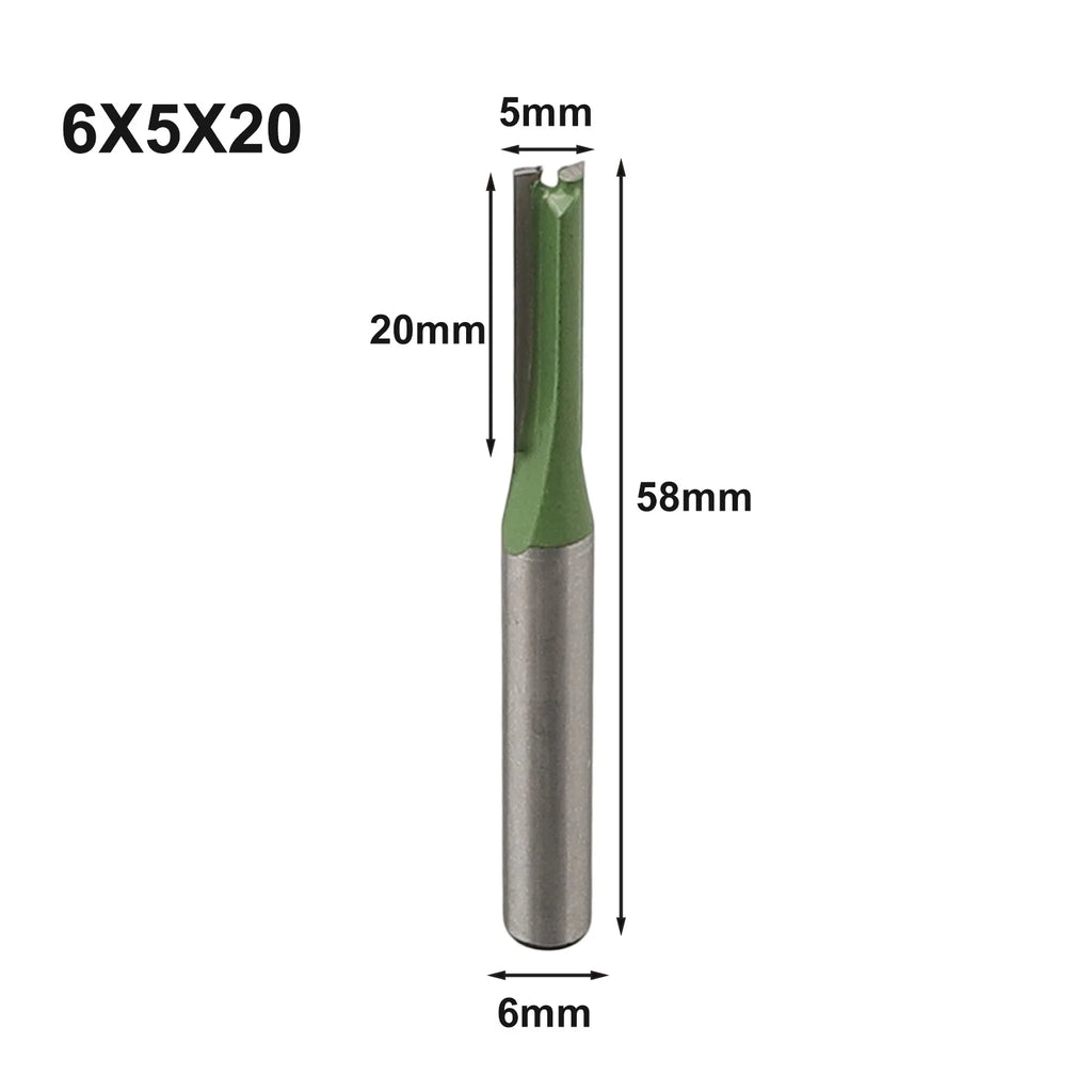 6mm Shank Wood Router Bit – Single & Double Flute Straight Cutter Wood Router Bit Babs