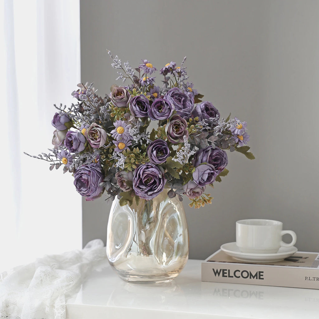 Silk Rose Artificial Flowers for Wedding, Home & DIY Décor Artificial Silk Flowers Babs