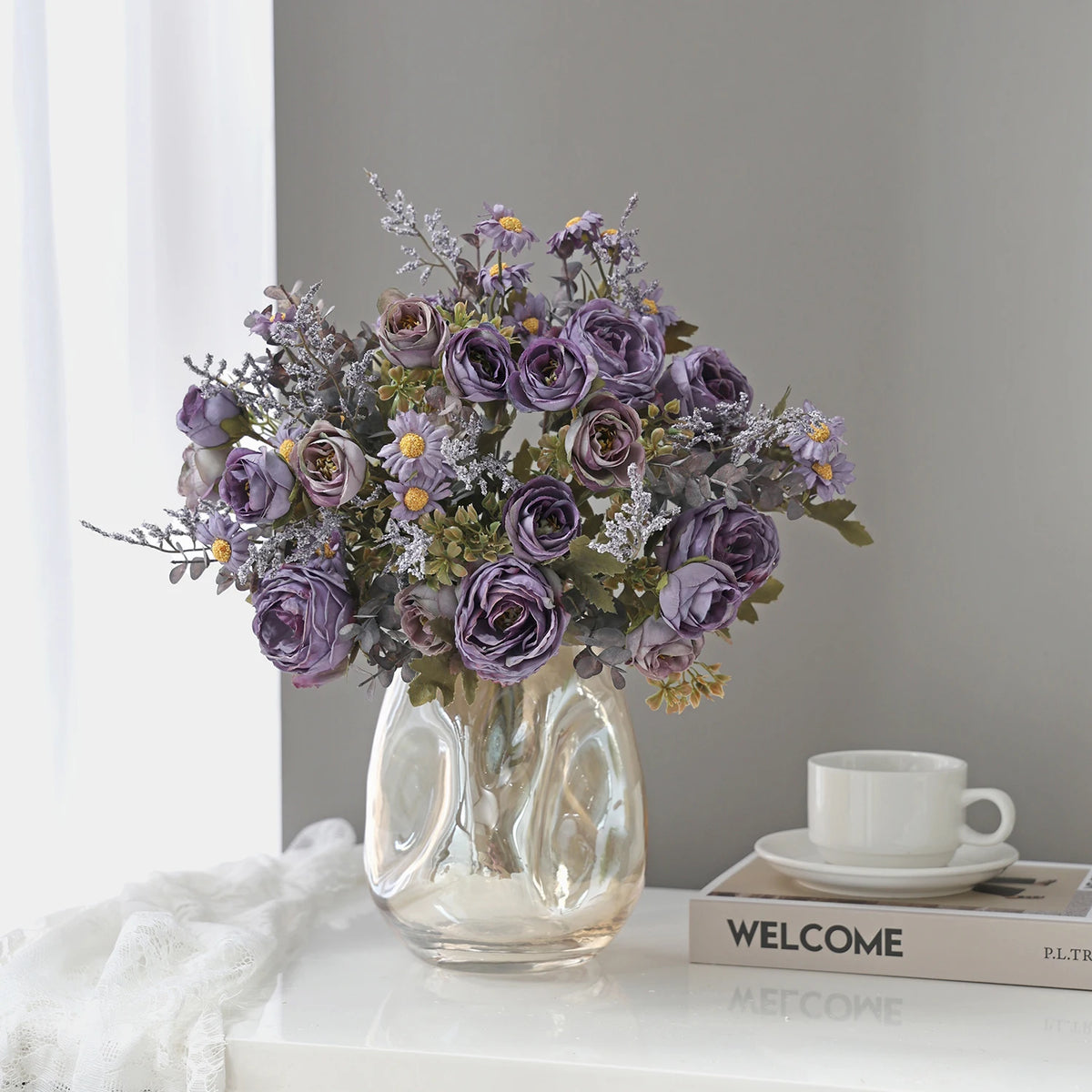 Silk Rose Artificial Flowers for Wedding, Home & DIY Décor Artificial Silk Flowers Babs