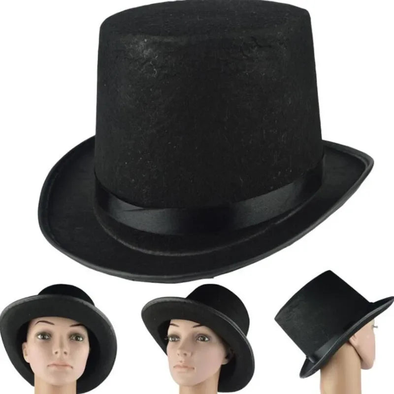 Black Magician Top Hat for Kids & Adults – Party & Cosplay Costume Party Hat Babs kids 3-8years