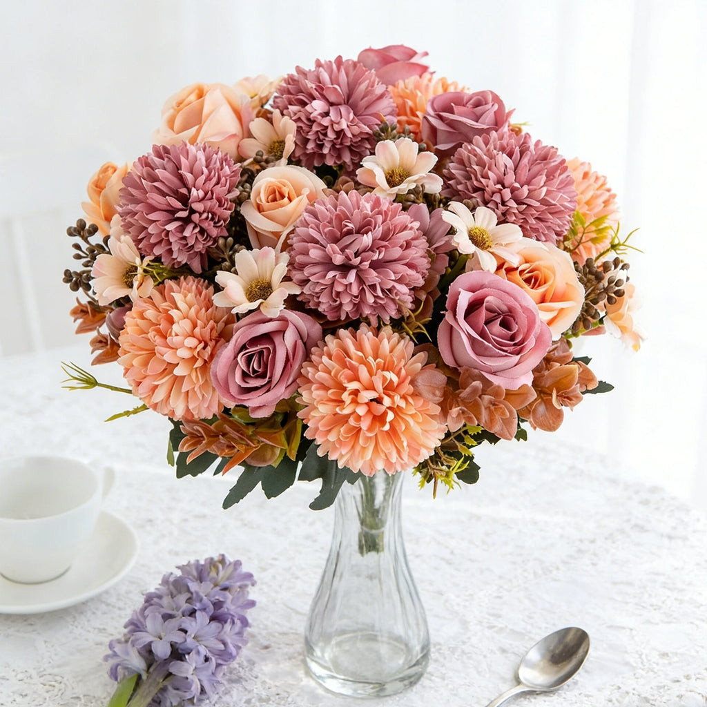 Silk Rose Artificial Flowers – Bridal Bouquet & Home Décor Artificial Silk Flowers Babs