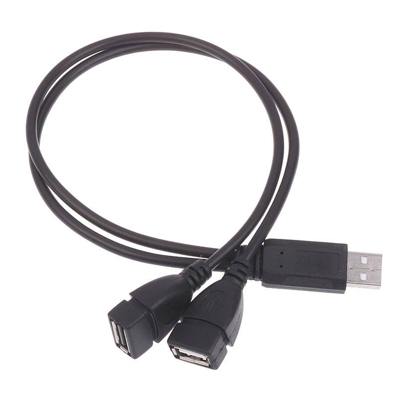 USB Cable Splitter 1 Male to 2 Female Charging & Data Adapter USB Cable Splitter Babs