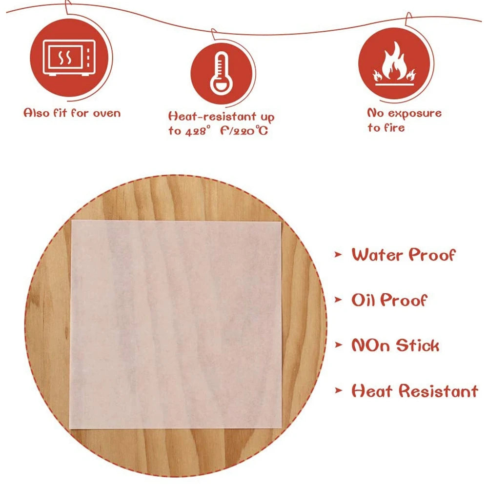 500pcs Patty Paper Sheets – BBQ, Baking & Freezer Separator Patty Paper Sheets Babs