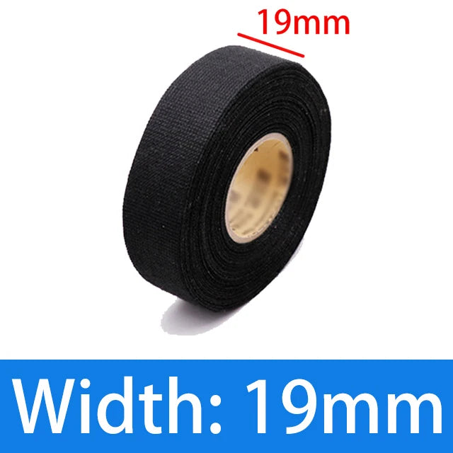 Heat-Resistant Flannel Tape for Car Wiring Harness – 15M Roll Wiring Harness Tape Babs 19mm 15M
