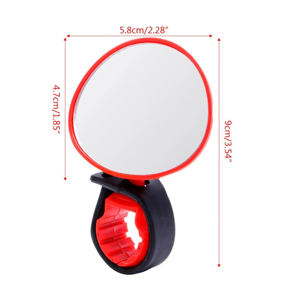 360° Rotatable Bicycle Handlebar Rearview Mirror – Wide Angle Bicycle Handlebar Mirror Babs