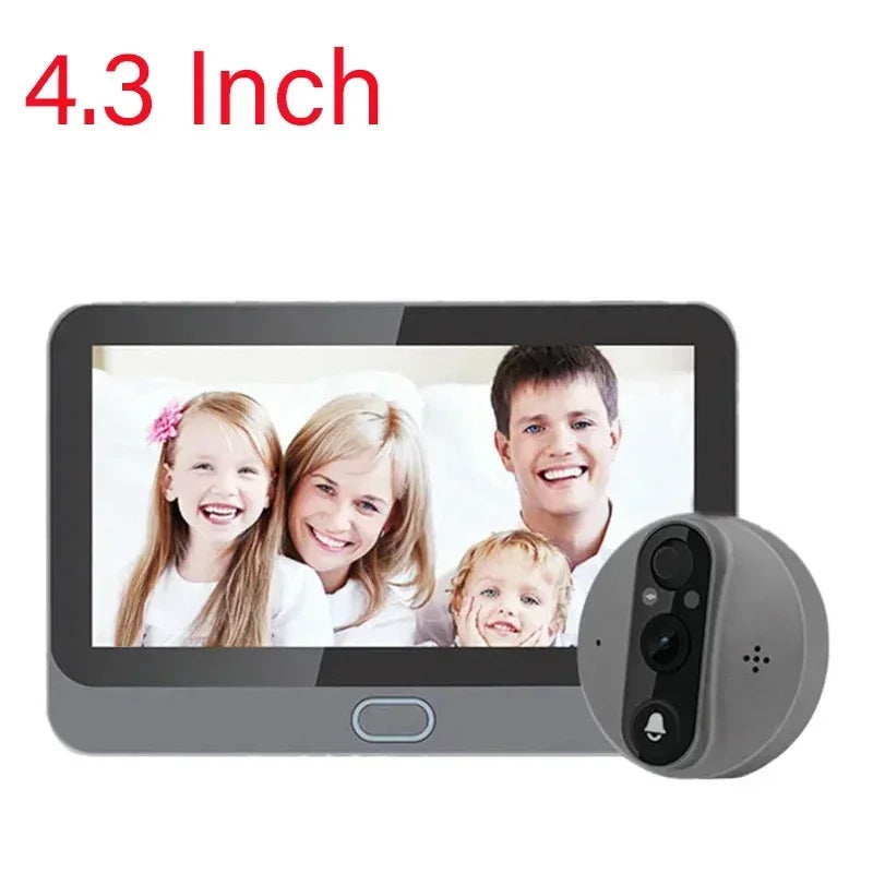 WiFi Smart Video Doorbell 4.3" 1080P Night Vision TUYA PIR Smart Video Doorbell Babs