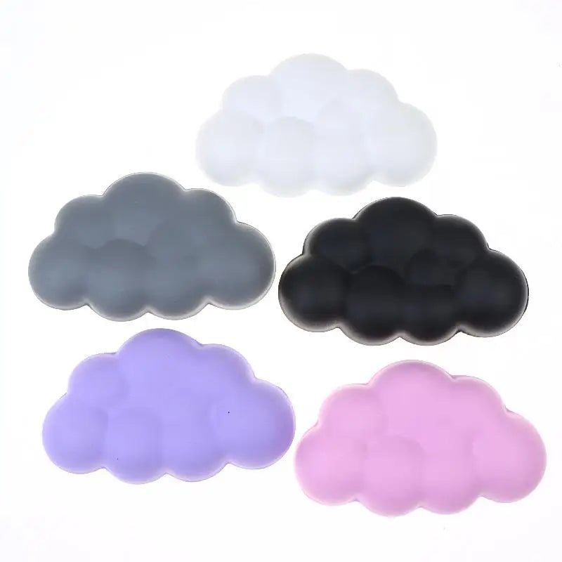 HUXUAN Cloud Keyboard Wrist Rest – Ergonomic Non-Slip Silicone Keyboard Wrist Rest Babs