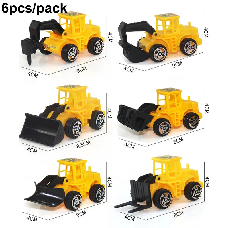 Construction Cake Toppers – Excavator & Dump Truck Party Decor Cake Toppers Babs MINT GREEN