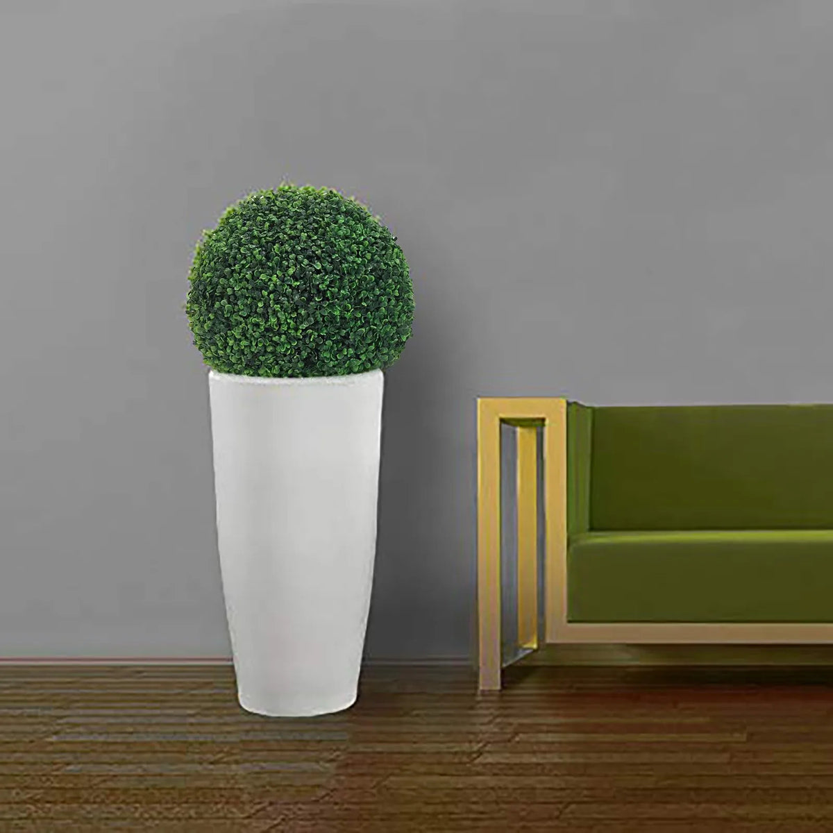 Artificial Topiary Grass Ball – Indoor & Outdoor Faux Plant Décor Artificial Topiary Ball Babs