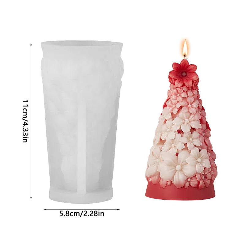 3D Christmas Tree Silicone Mold – DIY Candle & Craft Mould Silicone Craft Mold Babs B