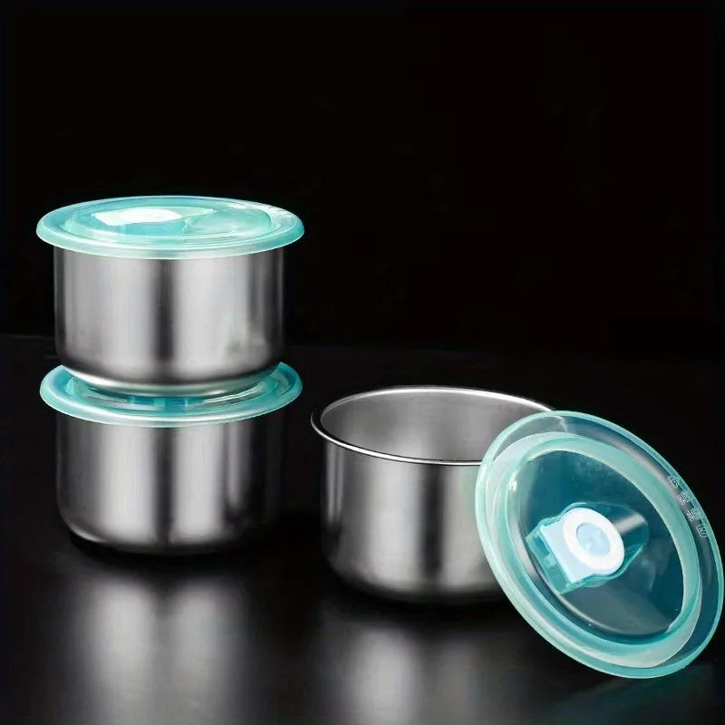 Round Leak-Proof Stainless Steel Lunch Box & Food Storage Food Storage Container Babs