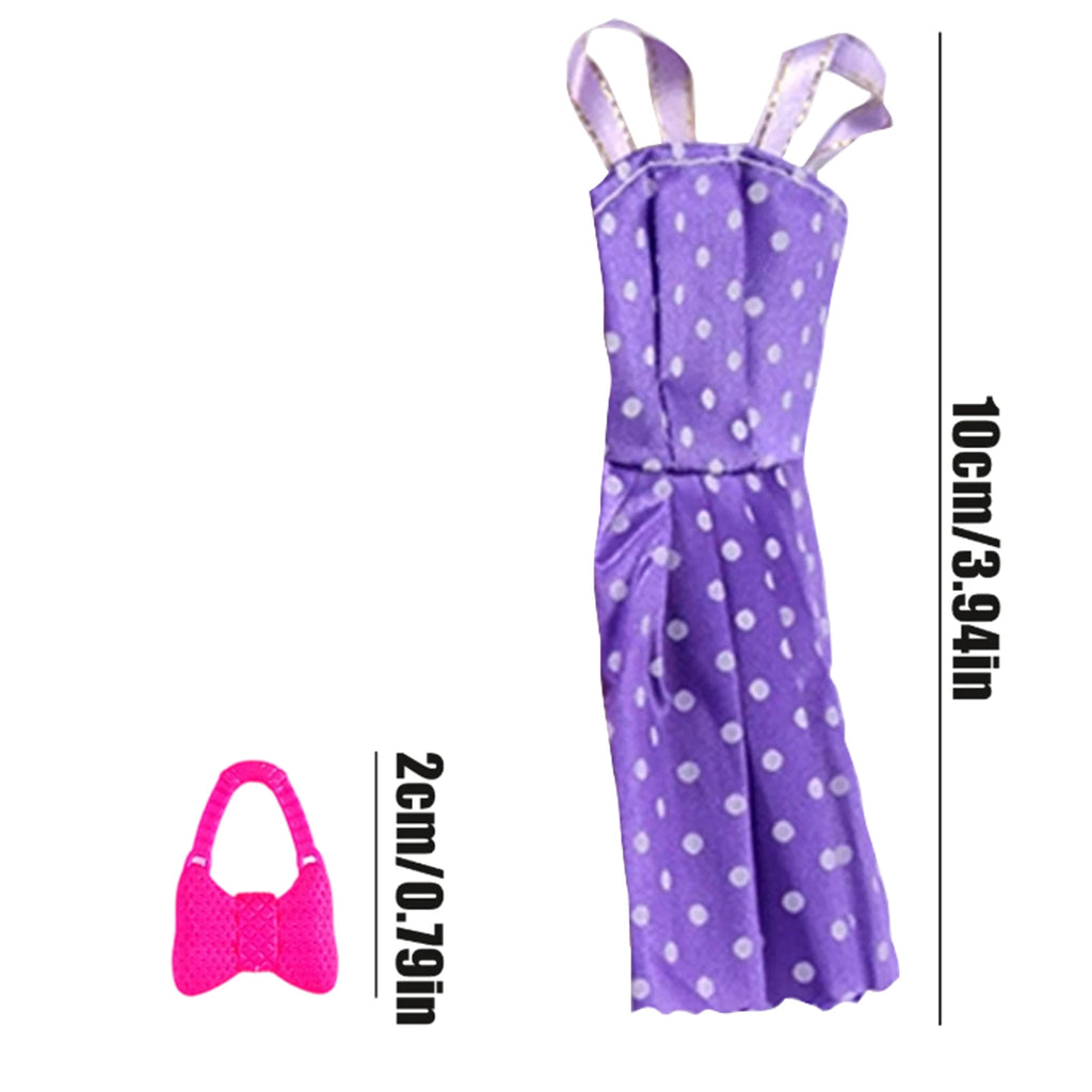 32-Piece Doll Clothes & Accessories – Dresses, Shoes & More Doll Accessories Set Babs