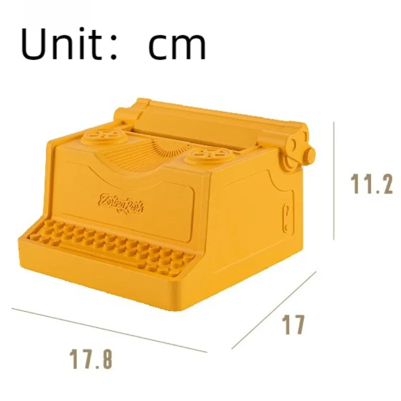 Retro Luxury Resin Tissue Box – Elegant Decorative Napkin Holder Decorative Tissue Holder Babs Yellow