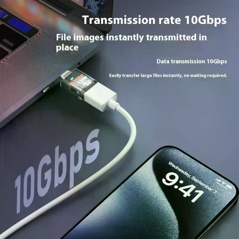 USB 3.2 to USB-C OTG Adapter – 120W & 10Gbps Fast Transfer USB-C OTG Adapter Babs