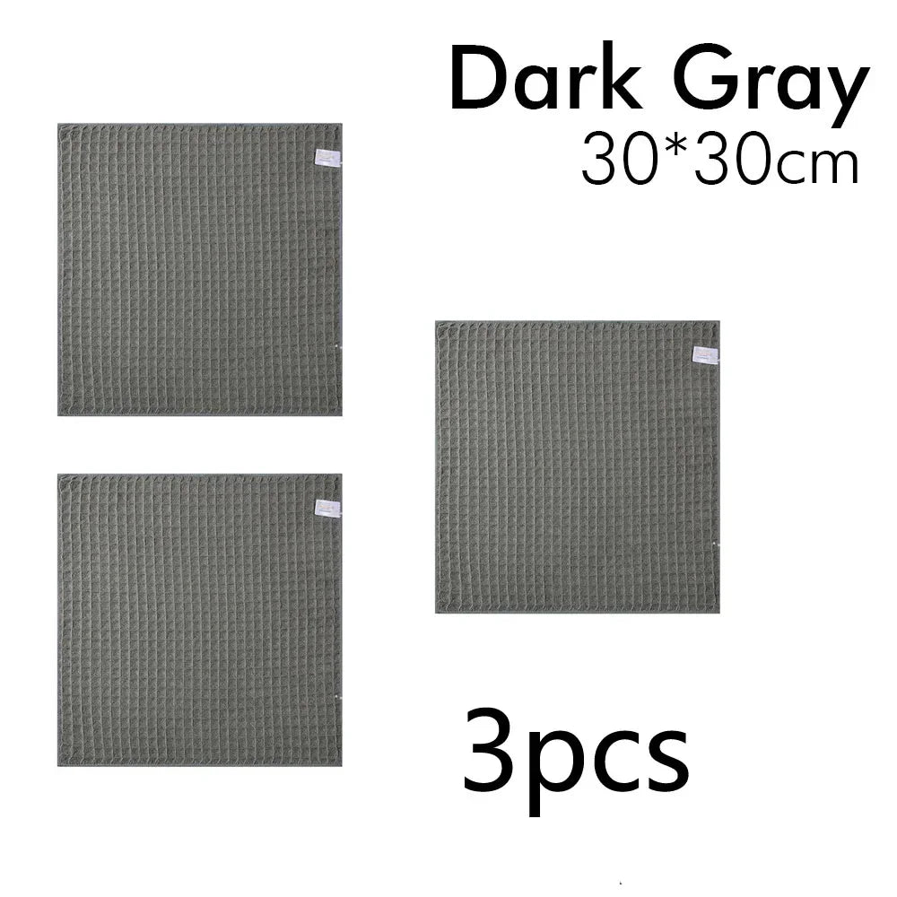Barista Bar Towel – Super Absorbent Lint-Free Microfiber Cloth Microfiber Cleaning Cloth Babs 3pcs Darkgray