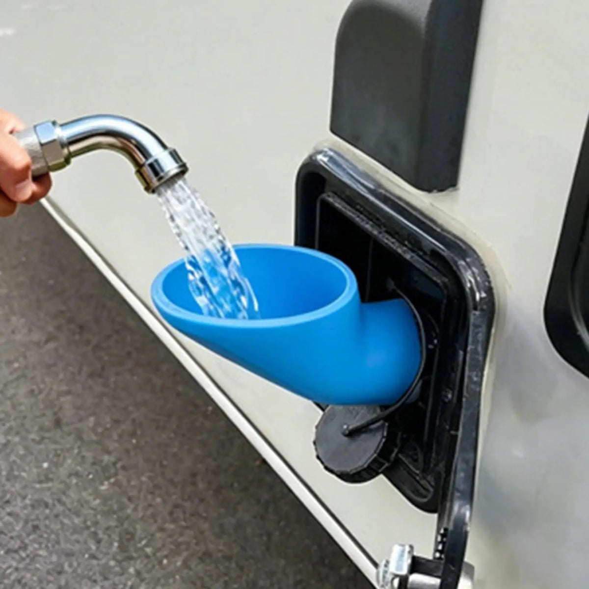 RV Water Filler Funnel – Splash-Free Camper Tank Refill Tool RV Water Funnel Babs