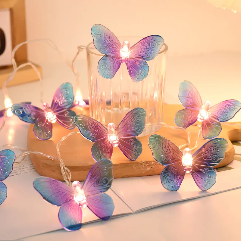 1.5M 10-LED Butterfly Fairy String Lights – Party & Home Decor Fairy String Lights Babs