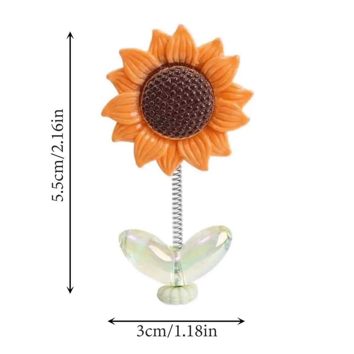 Cute Sunflower Car Decor Set – 5pcs Dashboard Accessories Car Interior Decor Babs