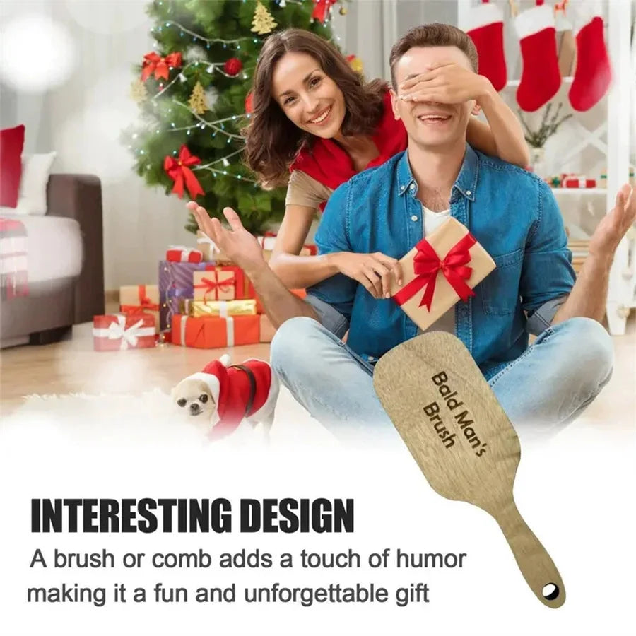 Wooden Comb for Bald Men – Funny Novelty Gag Gift Novelty Gag Gift Babs