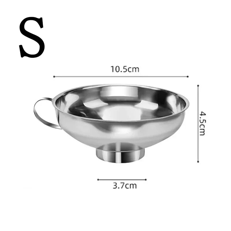 Stainless Steel Wide Mouth Canning Funnel – 2 Sizes Kitchen Canning Funnel Babs S