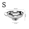 Stainless Steel Wide Mouth Canning Funnel – 2 Sizes Kitchen Canning Funnel Babs S