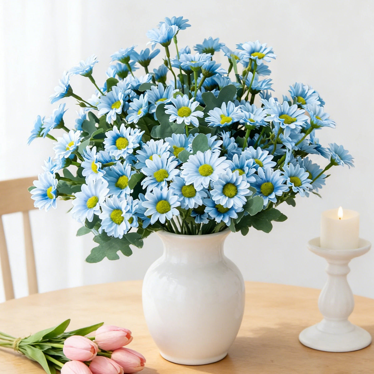 Silk Daisy Artificial Flowers for Wedding, Home & Party Décor Artificial Flower Stems Babs