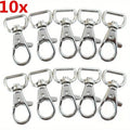 10 PCS Stainless Steel Swivel Snap Lobster Clasp Clips Swivel Snap Clips Babs 10pcs