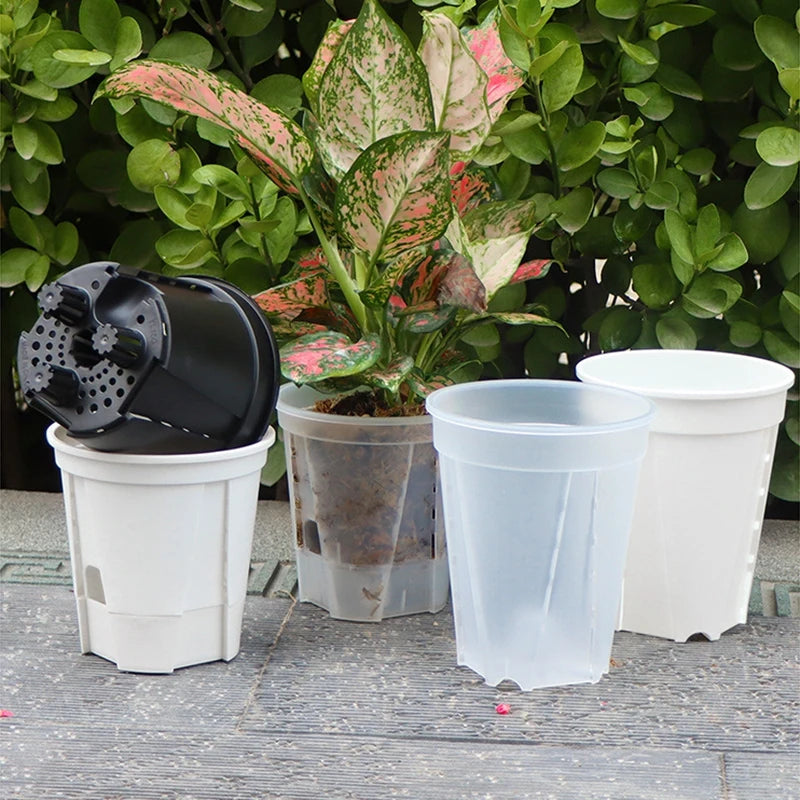 Transparent Self-Watering Orchid Planter – Breathable Lazy Pot Self-Watering Planter Babs