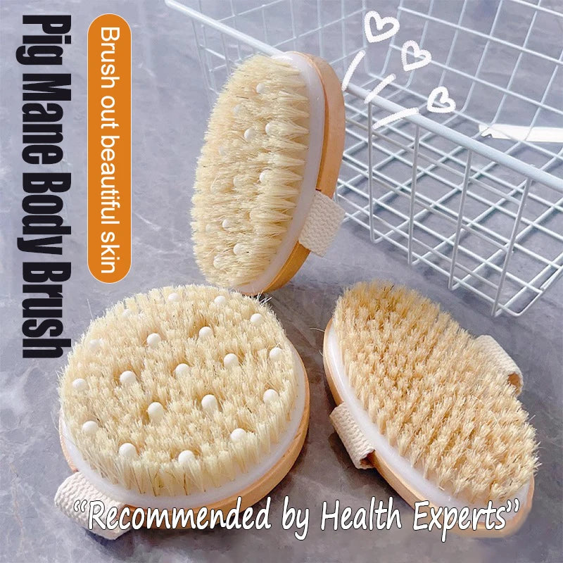 Handheld Back Scrubber Brush – Body Exfoliating & Massage Body Exfoliating Brush Babs