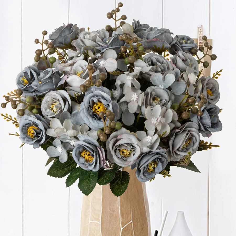 Silk Artificial Rose Bouquet for Wedding, Home & Party Decor Artificial Flower Bouquet Babs