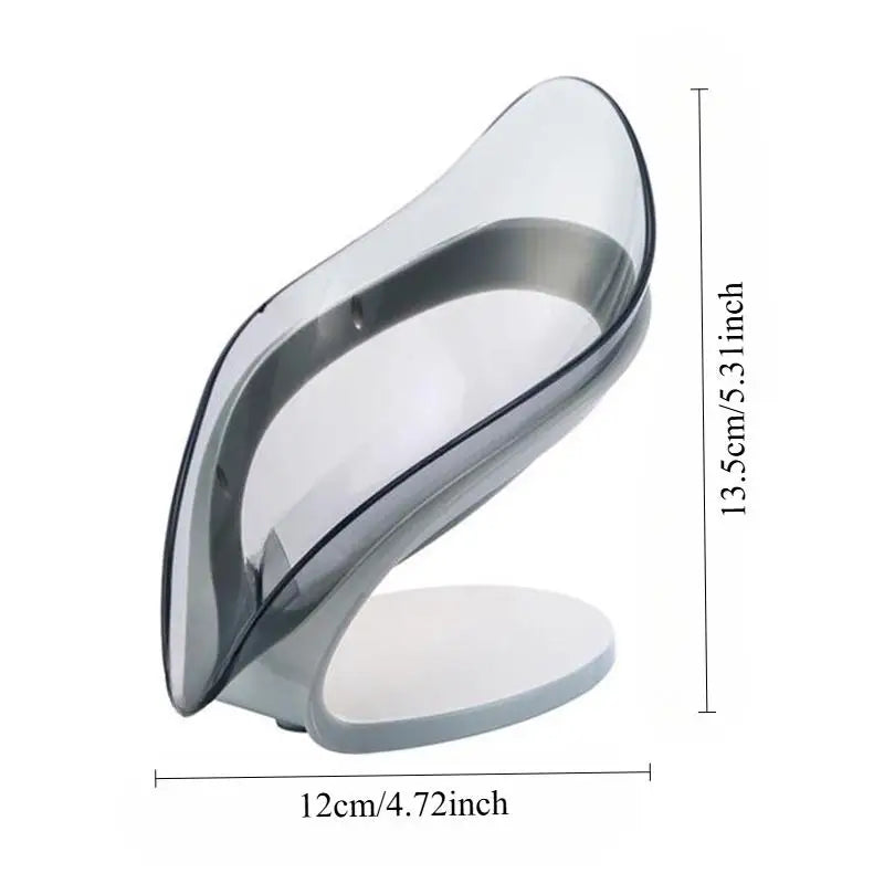 Leaf Shape Soap Dish with Drainage | Bathroom Soap Holder Tray Soap Dish Holder Babs