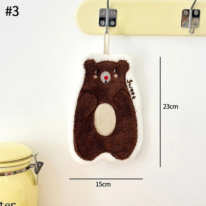 Kawaii Floral Hanging Hand Towel – Quick-Dry Kitchen & Bath Hand Towel Babs C3 20cm*20cm