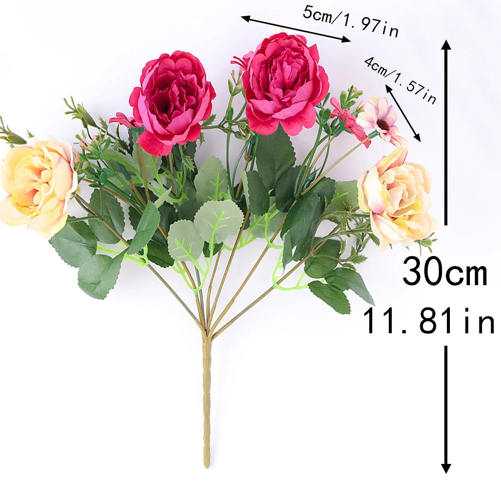 Silk Peony Artificial Flowers – Wedding & Home Garden Decor Artificial Silk Flowers Babs