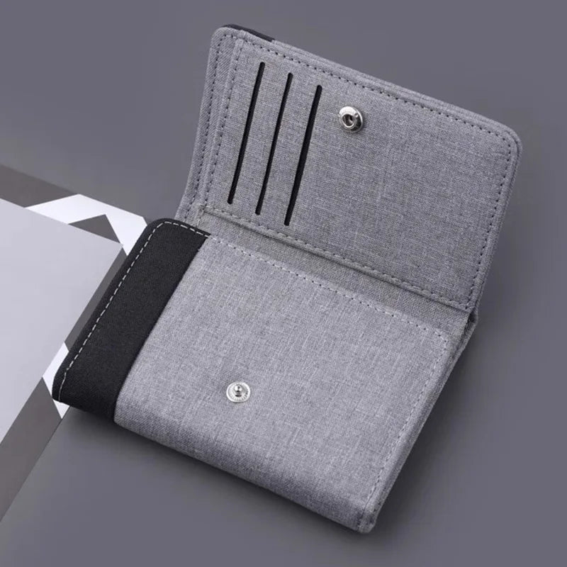 Men's Canvas Wallet – 8 Card Slots & ID Photo Holder Canvas Card Wallet Babs