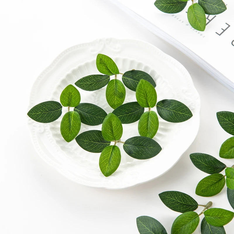 Artificial Silk Tea Leaf Flowers 25pcs – Wedding & DIY Decor Artificial Silk Flowers Babs