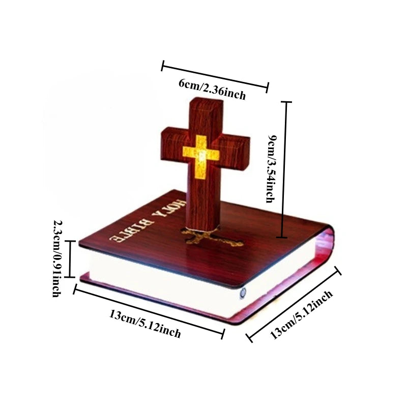 Modern Wooden Miniature Figurine – Luxury Desktop Ornament Decorative Figurine Babs Wood Grain Cross