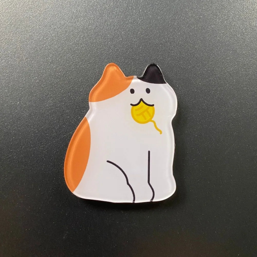 5pcs Cute Cat Fridge Magnets – Cartoon Decorative Whiteboard Set Decorative Fridge Magnets Babs