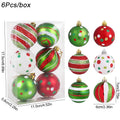 6pcs Green Monster Christmas Ball Ornaments – 6cm Xmas Tree Decor Christmas Tree Ornaments Babs Style4 6cm