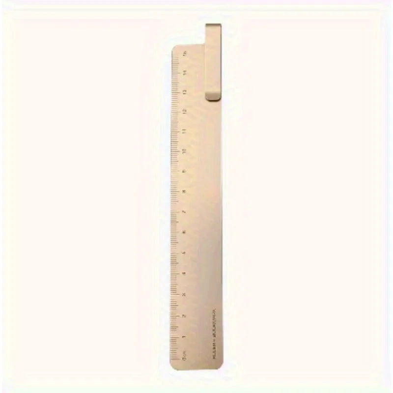 15cm Metal Bookmark Ruler – Art, School & Office Stationery Metal Bookmark Ruler Babs Gold