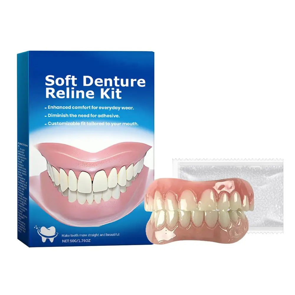 Silicone Temporary Veneers Denture Kit – Upper & Lower Silicone Denture Kit Babs 1pcs