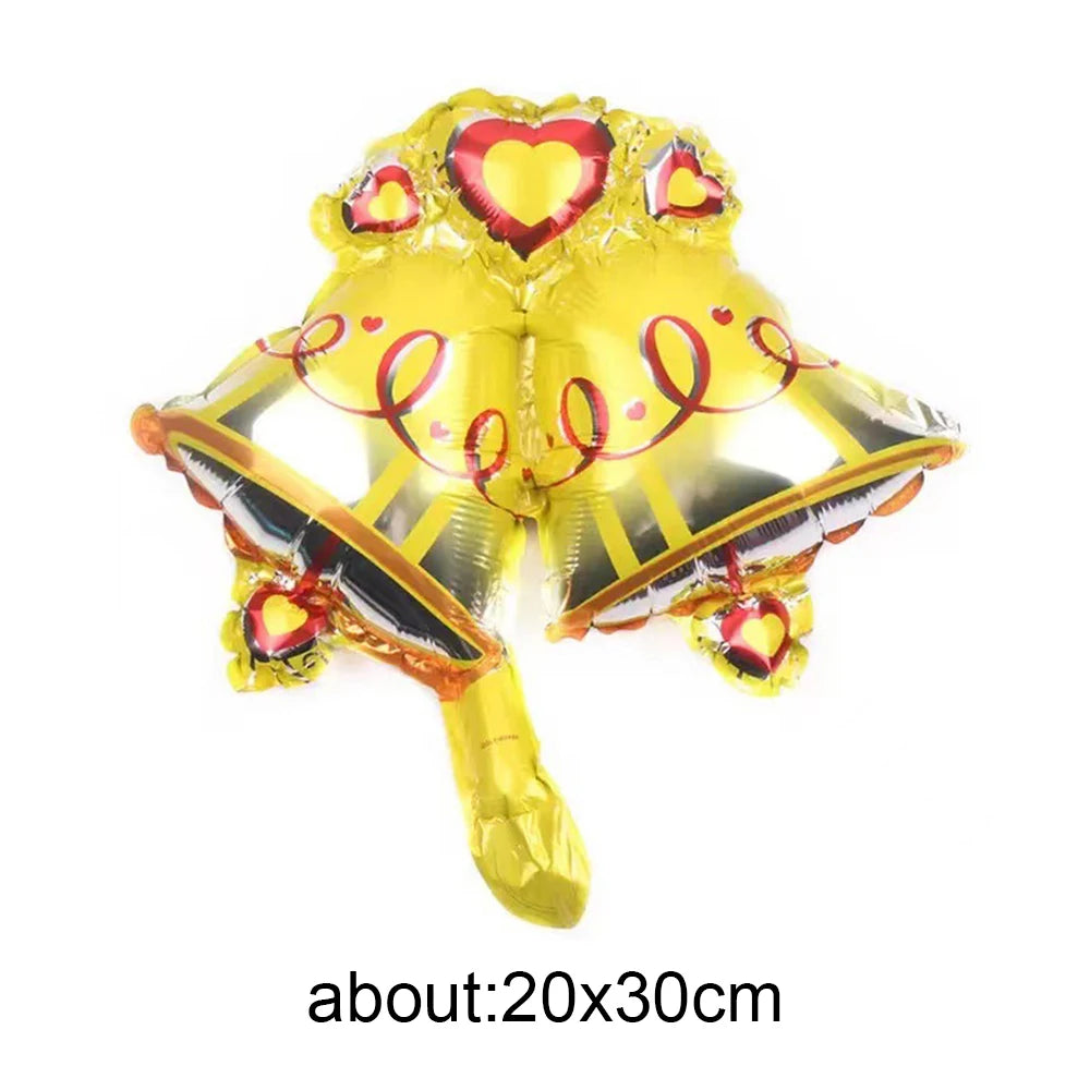10pcs Mini Christmas Foil Balloons – Santa Snowman Reindeer Foil Party Balloons Babs Ruby 10pcs