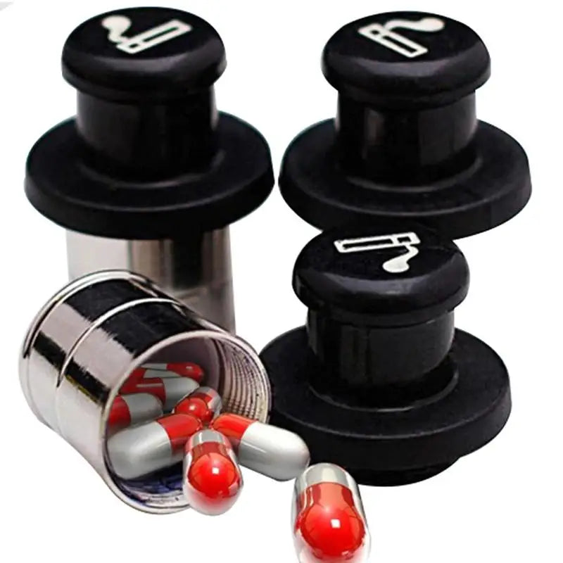 Cigarette Lighter Shaped Portable Pill Container Case for Car Portable Pill Container Babs